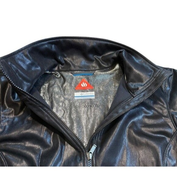 Columbia Omni-heat Soft Shell Full Zip Jacket Coat Women's Size Large - Shiny - Picture 2 of 7